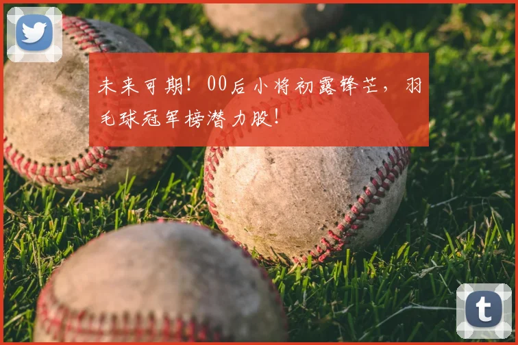 未来可期！00后小将初露锋芒，羽毛球冠军榜潜力股！